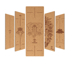 Yugland Wholesale Taille personnalisée Mat de yoga Eco Impression personnalisée Cork Yoga Mats Natural Organic Natural